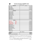 TRIUMPH - cennik 2019 